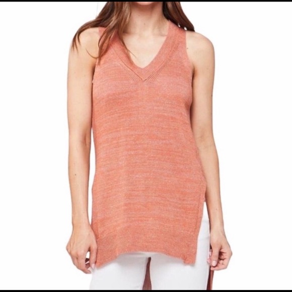 Anthropologie Women's Sleeveless V Neck
Sweater High Low White Size Small - Picture 6 of 6